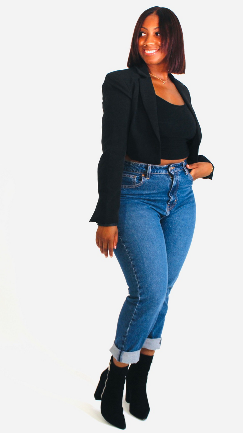 Plus size hotsell crop blazer